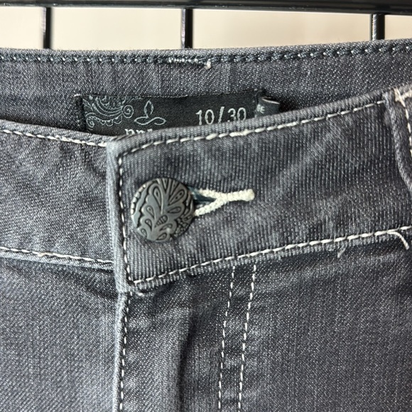 PRANA Gray Stretch Jeans EC Sz 10 x 30 - Picture 7 of 8